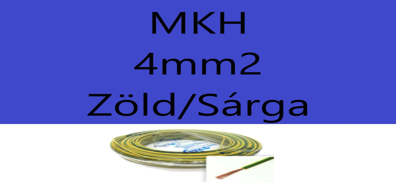 Mkh 4mm2 Zöld-Sárga