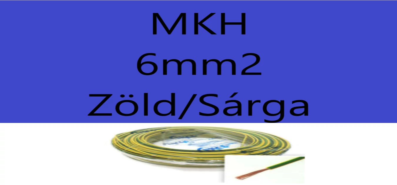 Mkh 6mm2 Zöld-Sárga