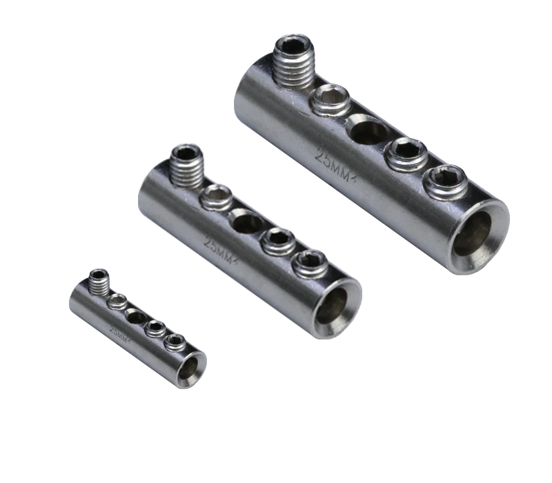 Szigeteletlen toldóhüvely csavarral, ónozott 240mm2, (d1=22mm, L=64.7mm) THCS240